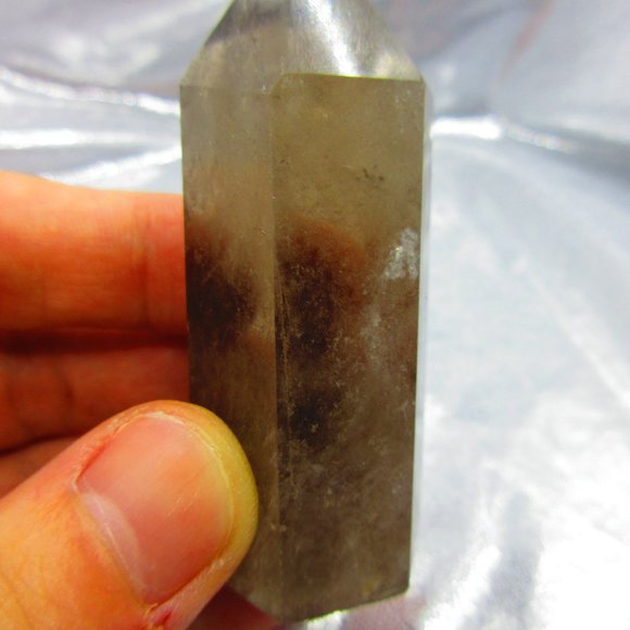 Smoky Quartz Crystal Polished Tower Generator Crystal Meditation Tool - Picture 2 of 8